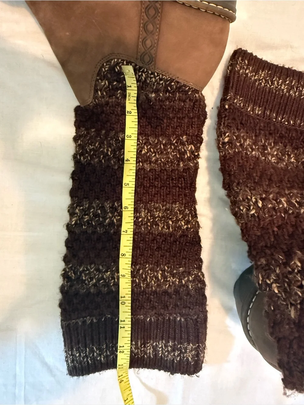 UGG Brown Knit-Shaft Boots